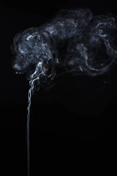 Humo sobre fondo negro. — Foto de Stock