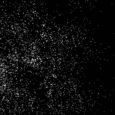 Siyah arka plan üzerine grenli soyut doku. Kar taneleri tasarım öğesi. Sıkıntı kaplaması dokulu. Vektör çizim, eps 10.