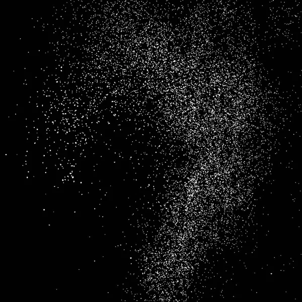 Texture Abstraite Granuleuse Sur Fond Noir Éléments Conception Snowflakes Superposition — Image vectorielle