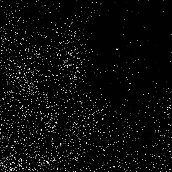 Texture Abstraite Granuleuse Sur Fond Noir Éléments Conception Snowflakes Superposition — Image vectorielle