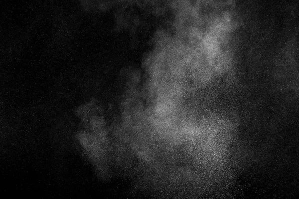 Explosión Polvo Blanco Sobre Fondo Negro Textura Abstracta Polvo Blanco —  Fotos de Stock