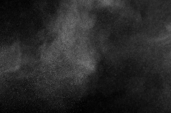 White Powder Explosion Black Background Abstract White Dust Texture — Stock Photo, Image