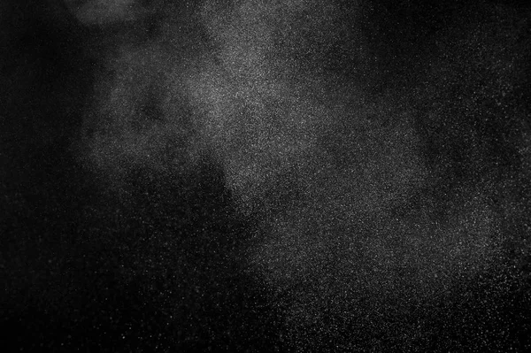 Explosión Polvo Blanco Sobre Fondo Negro Textura Abstracta Polvo Blanco — Foto de Stock