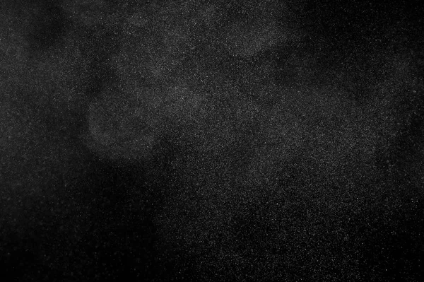 Explosion Von Weißem Pulver Auf Schwarzem Hintergrund Abstrakte Weiße Staubtextur — Stockfoto