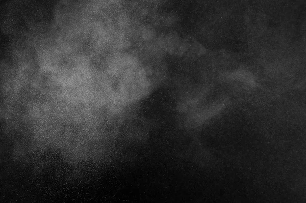 White Powder Explosion Black Background Abstract Dust Texture — Stock Photo, Image