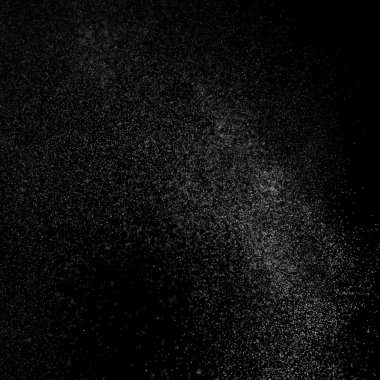 Kare siyah bir zemin üzerine su soyut sıçraması.