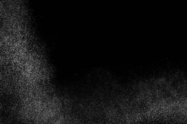Abstracte plons water op zwarte achtergrond. — Stockfoto