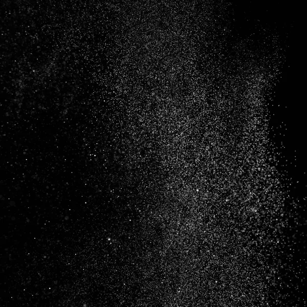 Salpicaduras abstractas de agua sobre un fondo negro cuadrado . —  Fotos de Stock