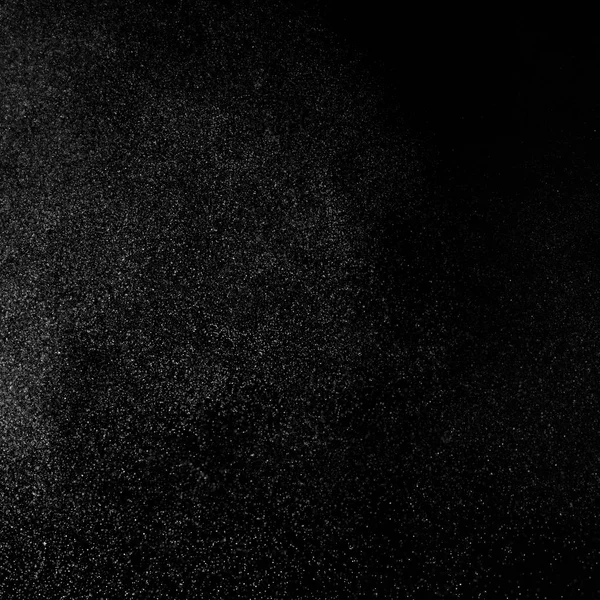 Salpicos abstratos de água em um fundo preto quadrado . — Fotografia de Stock