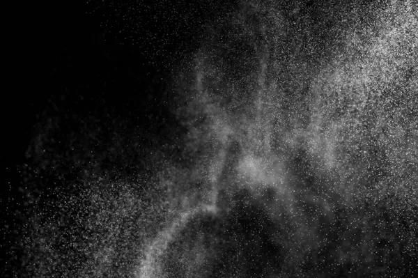 Abstrakte Wasserspritzer Auf Schwarzem Hintergrund Abstraktes Sprühen Von Wasser Abstrakter — Stockfoto