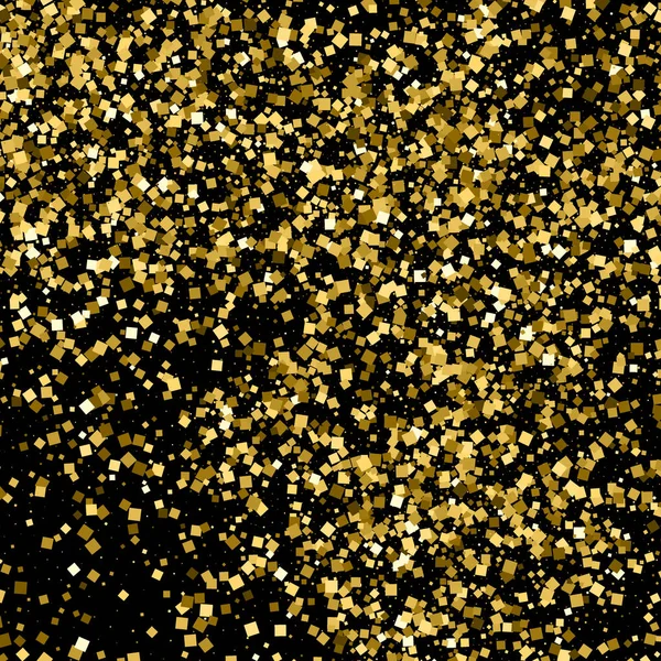 Χρυσά Glitter Υφή Απομονώνονται Μαύρο Σωματίδια Χρώματος Πορτοκαλί Εορταστική Φόντο — Διανυσματικό Αρχείο