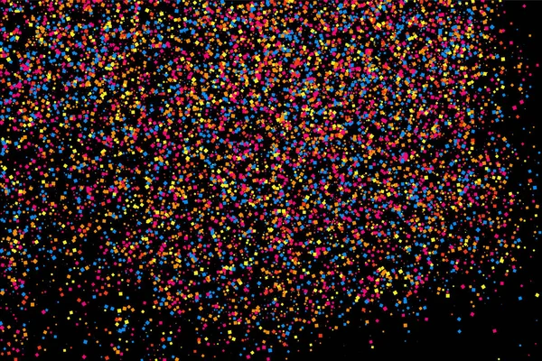 Explosion Colorée Confettis Texture Granuleuse Abstraite Multicolore Isolée Sur Fond — Image vectorielle