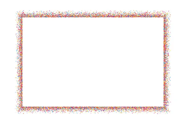 在白色背景上隔离的彩色框架 五彩纸屑的爆炸 平面设计元素 矢量插图 Eps — 图库矢量图片