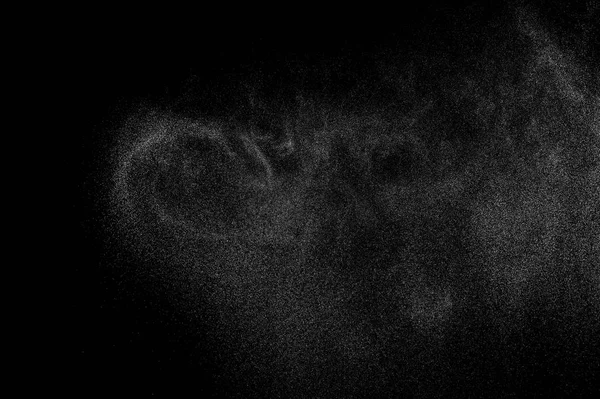 黒い背景に水の抽象的なスプラッシュ — ストック写真