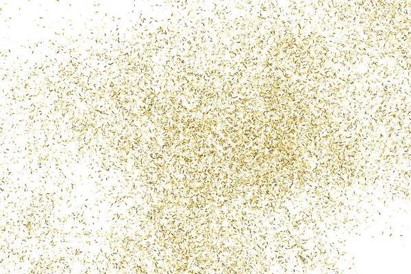 Guld Glitter Textur Isolerade Vitt Amber Färg Bakgrunden Golden Explosion — Stock vektor