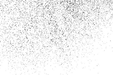 Beyaz arka plan üzerinde izole siyah grenli doku. Toz kaplaması. Karanlık gürültü granül. Dijital olarak oluşturulan görüntü. Vektör tasarım öğeleri, illüstrasyon, Eps 10.