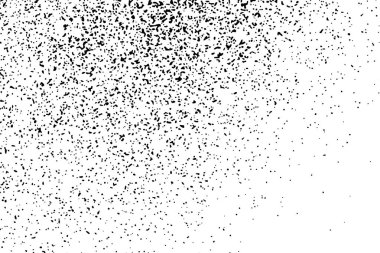 Beyaz arka plan üzerinde izole siyah grenli doku. Toz kaplaması. Karanlık gürültü granül. Dijital olarak oluşturulan görüntü. Vektör tasarım öğeleri, illüstrasyon, Eps 10.