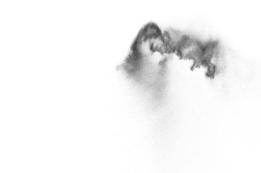 Siyah parçacıkların hareket dondurmak. 