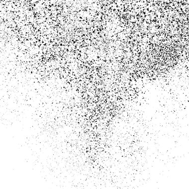 Beyaz arka plan üzerinde izole siyah grenli doku. Toz kaplaması. Karanlık gürültü granül. Dijital olarak oluşturulan görüntü. Vektör tasarım öğeleri, illüstrasyon, Eps 10.