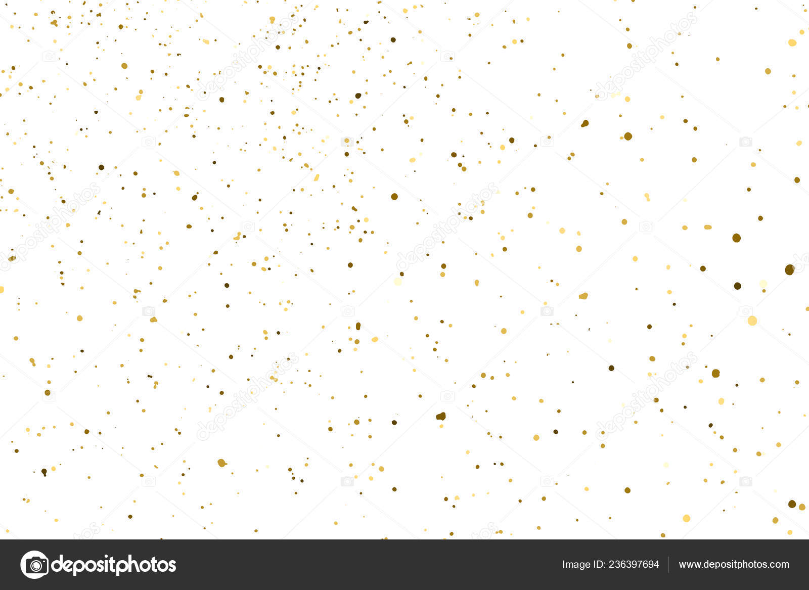 Gold Glitter Texture Isolated White Amber Particles Color Celebratory