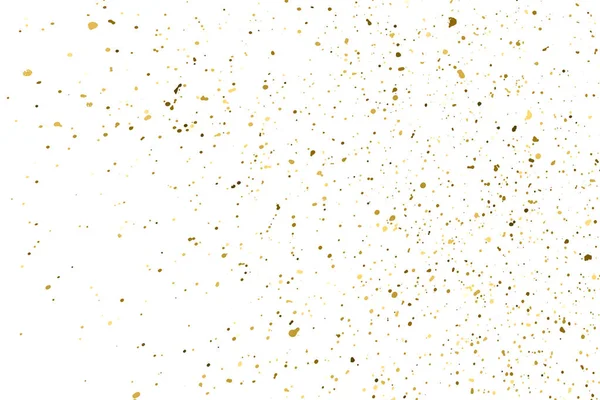 Textura Brillo Dorado Aislada Blanco Color Las Partículas Ámbar Antecedentes — Vector de stock