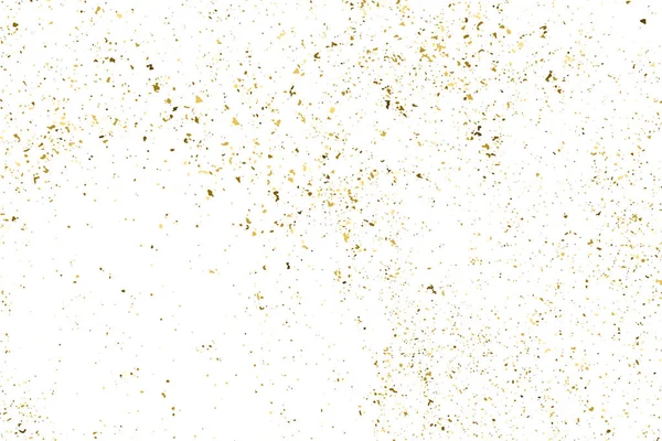 Beyaz üzerinde altın rengi parıltı dokusu izole edildi. Amber Parçacık Rengi. Kutlama arkaplanı. Altın Konfeti Patlaması. Tasarım elementi. Dijital olarak oluşturulmuş resim. Vektör İllüstrasyonu, EPS 10.