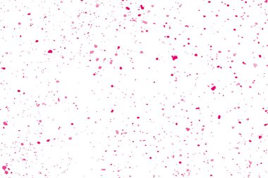 Arka plan mutlu sevgililer günü. Beyaz izole konfeti kırmızı patlama. Pembe Glitter. Doku yerleşimi. Dijital olarak oluşturulan görüntü. Vektör çizim, Eps 10.