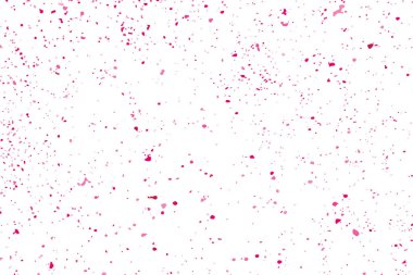 Arka plan mutlu sevgililer günü. Beyaz izole konfeti kırmızı patlama. Pembe Glitter. Doku yerleşimi. Dijital olarak oluşturulan görüntü. Vektör çizim, Eps 10.