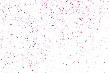 Arka plan mutlu sevgililer günü. Beyaz izole konfeti kırmızı patlama. Pembe Glitter. Doku yerleşimi. Dijital olarak oluşturulan görüntü. Vektör çizim, Eps 10.