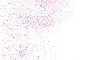 Arka plan mutlu sevgililer günü. Beyaz izole konfeti kırmızı patlama. Pembe Glitter. Doku yerleşimi. Dijital olarak oluşturulan görüntü. Vektör çizim, Eps 10.