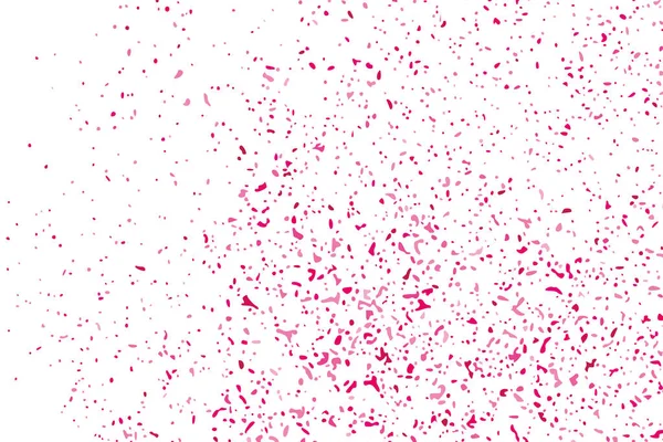 Resumen Antecedentes Feliz Día San Valentín Explosión Escarlata Confeti Aislada — Vector de stock