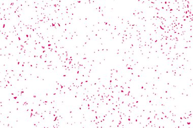 Arka plan mutlu sevgililer günü. Beyaz izole konfeti kırmızı patlama. Pembe Glitter. Doku yerleşimi. Dijital olarak oluşturulan görüntü. Vektör çizim, Eps 10.