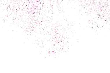 Arka plan mutlu sevgililer günü. Beyaz izole konfeti kırmızı patlama. Pembe Glitter. Doku yerleşimi. Dijital olarak oluşturulan görüntü. Vektör çizim, Eps 10.