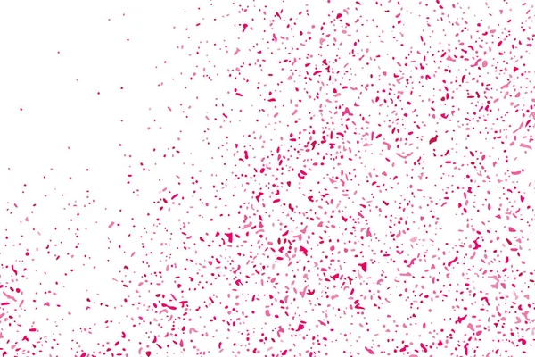 Abstracte Achtergrond Happy Valentines Day Dieprode Explosie Van Confetti Geïsoleerd — Stockvector