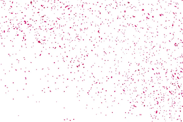 Abstrakter Hintergrund Glücklicher Valentinstag Scharlachrote Explosion Von Konfetti Isoliert Auf — Stockvektor