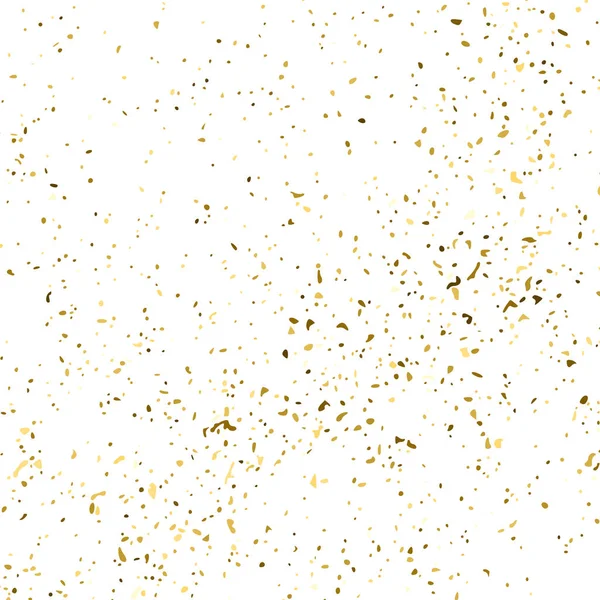 Textura Brillo Dorado Aislada Blanco Color Las Partículas Ámbar Antecedentes — Vector de stock