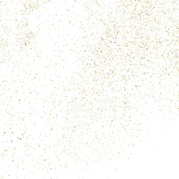 Textura Brillo Dorado Aislada Blanco Color Las Partículas Ámbar Antecedentes — Vector de stock