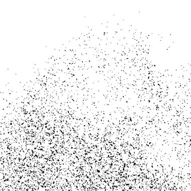 Beyaz arka plan üzerinde izole siyah grenli doku. Toz kaplaması. Karanlık gürültü granül. Dijital olarak oluşturulan görüntü. Vektör tasarım öğeleri, illüstrasyon, Eps 10.