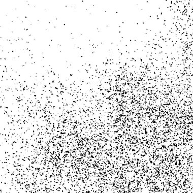 Beyaz arka plan üzerinde izole siyah grenli doku. Toz kaplaması. Karanlık gürültü granül. Dijital olarak oluşturulan görüntü. Vektör tasarım öğeleri, illüstrasyon, Eps 10.