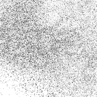 Beyaz arka plan üzerinde izole siyah grenli doku. Toz kaplaması. Karanlık gürültü granül. Dijital olarak oluşturulan görüntü. Vektör tasarım öğeleri, illüstrasyon, Eps 10.