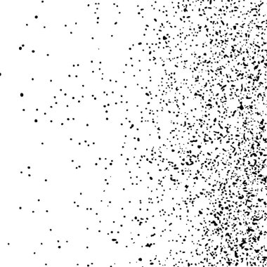 Beyaz arka plan üzerinde izole siyah grenli doku. Toz kaplaması. Karanlık gürültü granül. Dijital olarak oluşturulan görüntü. Vektör tasarım öğeleri, illüstrasyon, Eps 10.