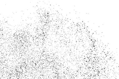 Beyaz arka plan üzerinde izole siyah grenli doku. Toz kaplaması. Karanlık gürültü granül. Dijital olarak oluşturulan görüntü. Vektör tasarım öğeleri, illüstrasyon, Eps 10.