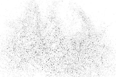 Beyaz arka plan üzerinde izole siyah grenli doku. Toz kaplaması. Karanlık gürültü granül. Dijital olarak oluşturulan görüntü. Vektör tasarım öğeleri, illüstrasyon, Eps 10.