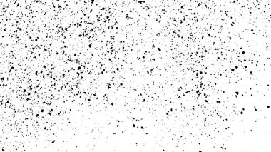 Beyaz arka plan üzerinde izole siyah grenli doku. Sıkıntı kaplaması dokulu. Grunge tasarım öğeleri. Geniş ekran 16:9. Vektör çizim, Eps 10. 