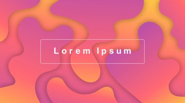 Sıvı tasarlamak şekil degradeler. Sıvı renkli 3d arka plan. El ilanı, afiş, dergi, broşür, Web sitesi, kapak, Poster, mobil uygulama vektör çizim, Eps 10 için modaya uygun bir tasarım kompozisyon.