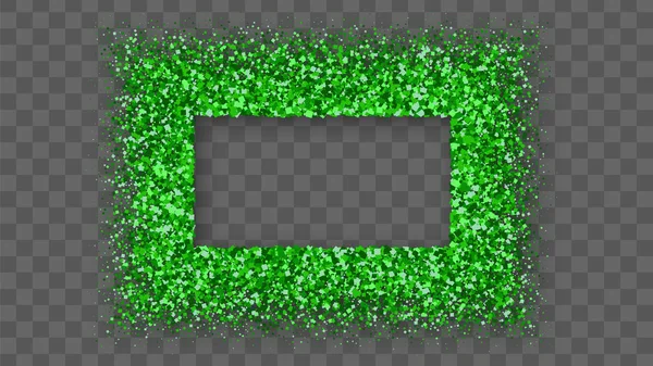 Patrick Day Frame Mit Faden Schatten Isoliert Auf Transparentem Hintergrund — Stockvektor