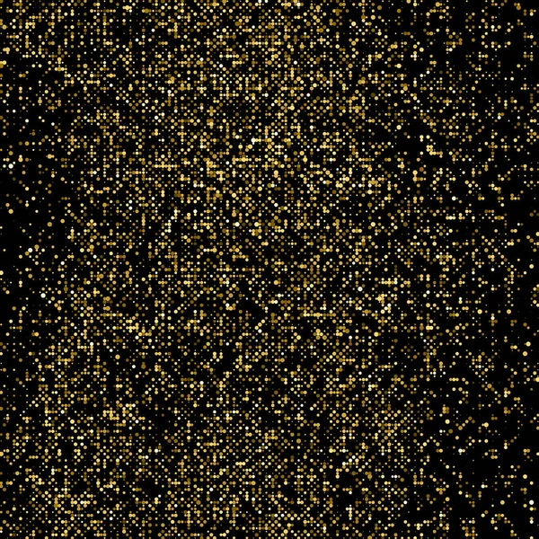 Ouro Glitter meio-tom pontilhado pano de fundo . — Vetor de Stock