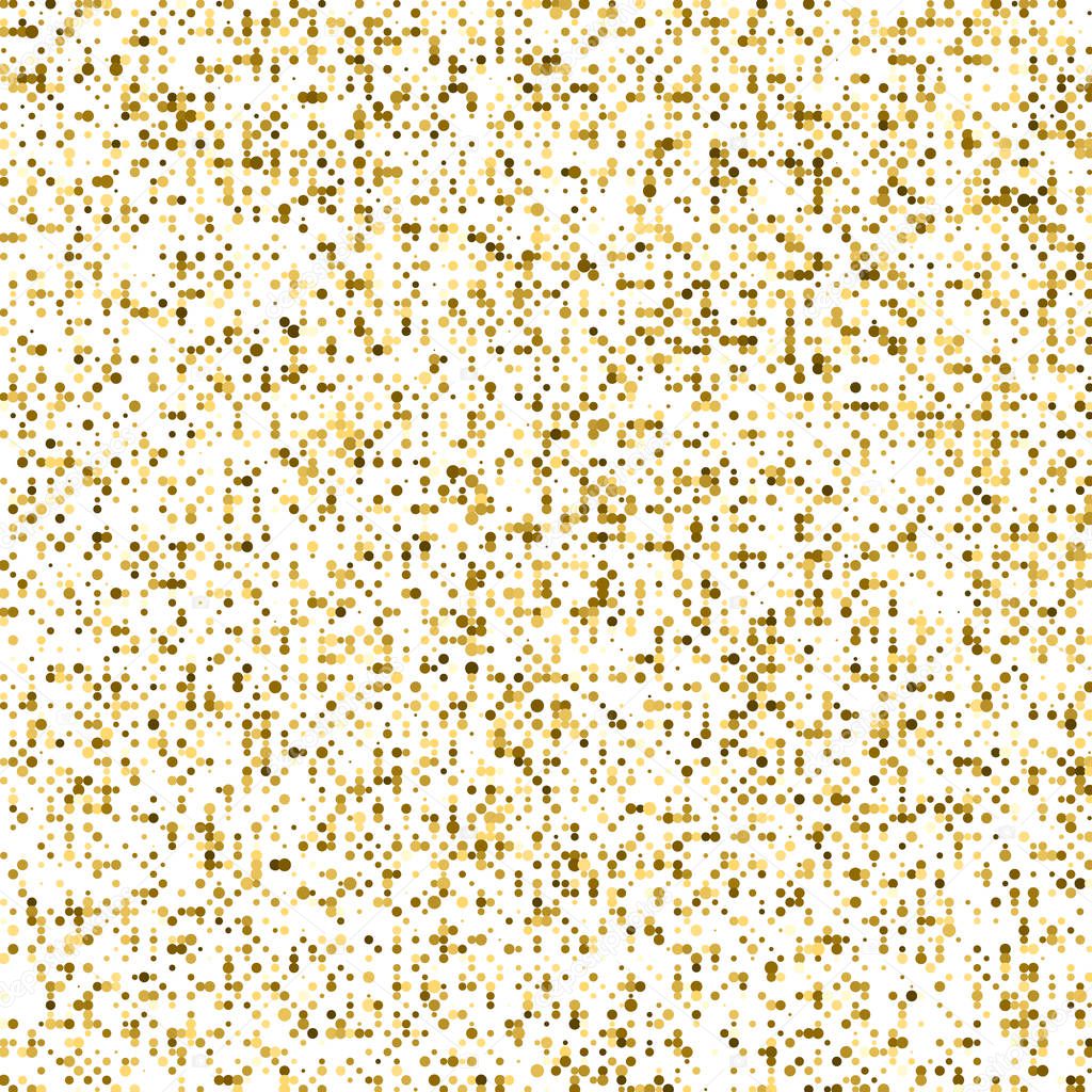 Gold Glitter Halftone Dotted Backdrop.
