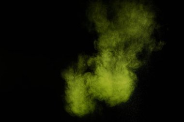 Light green powder explosion. clipart