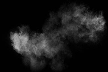 Soyut beyaz toz patlama